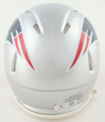 Corey Dillon Signed New England Patriots Mini Helmet (Beckett) Super Bowl 39 R.B