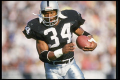Bo Jackson Signed Los Angeles Raiders 35x43 Framed Jersey (Beckett) 1985 Heisman