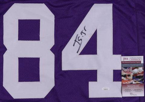 Irv Smith Jr Signed Minnesota Vikings Jersey (JSA COA) 2019 2nd Round Pick T.E