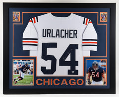 Brian Urlacher Signed Chicago Bears 35x43 Framed Jersey (Beckett Holo) 2018 HOF