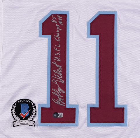 Bobby Hebert Signed Michigan Panthers Jersey U.S.F.L. Champs 83' MVP Beckett COA