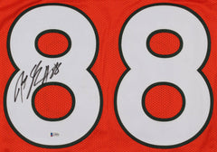 Jeremy Shockey Signed Miami Hurricanes Jersey (Beckett COA) New York Giants T.E.