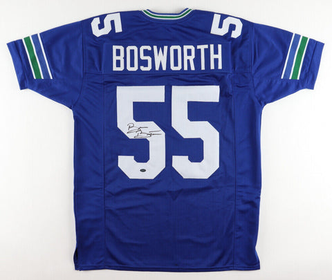 Brian Bosworth Signed Seattle Seahawk Jersey (Mill Creek Sports) Oklahoma Sooner