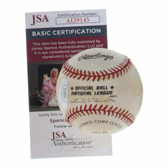 Don Newcombe Signed Baseball (JSA COA) 1955 Brooklyn Dodgers World Series Champ