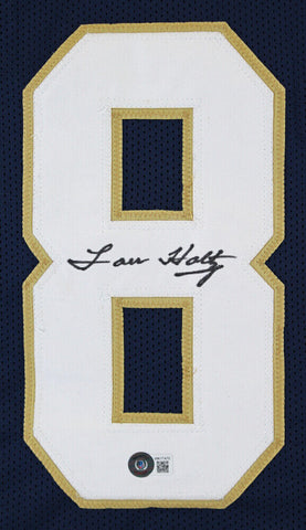 Lou Holtz Signed Notre Dame Fighting Irish Jersey (Beckett Holo & Prova Holo)