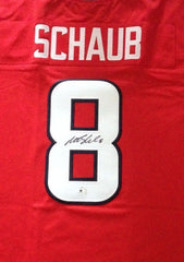 Matt Schaub Signed Houston Texans Red Jersey (JSA COA) Pro Bowl MVP (2009)
