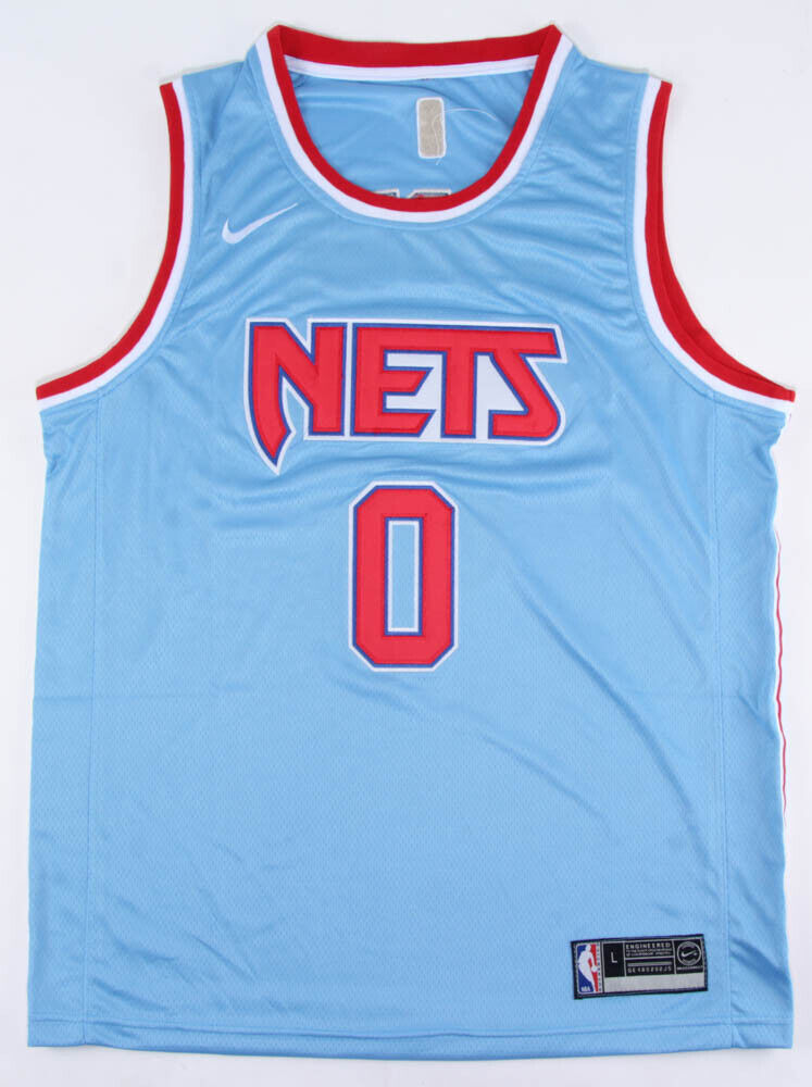 nets blue and red jersey