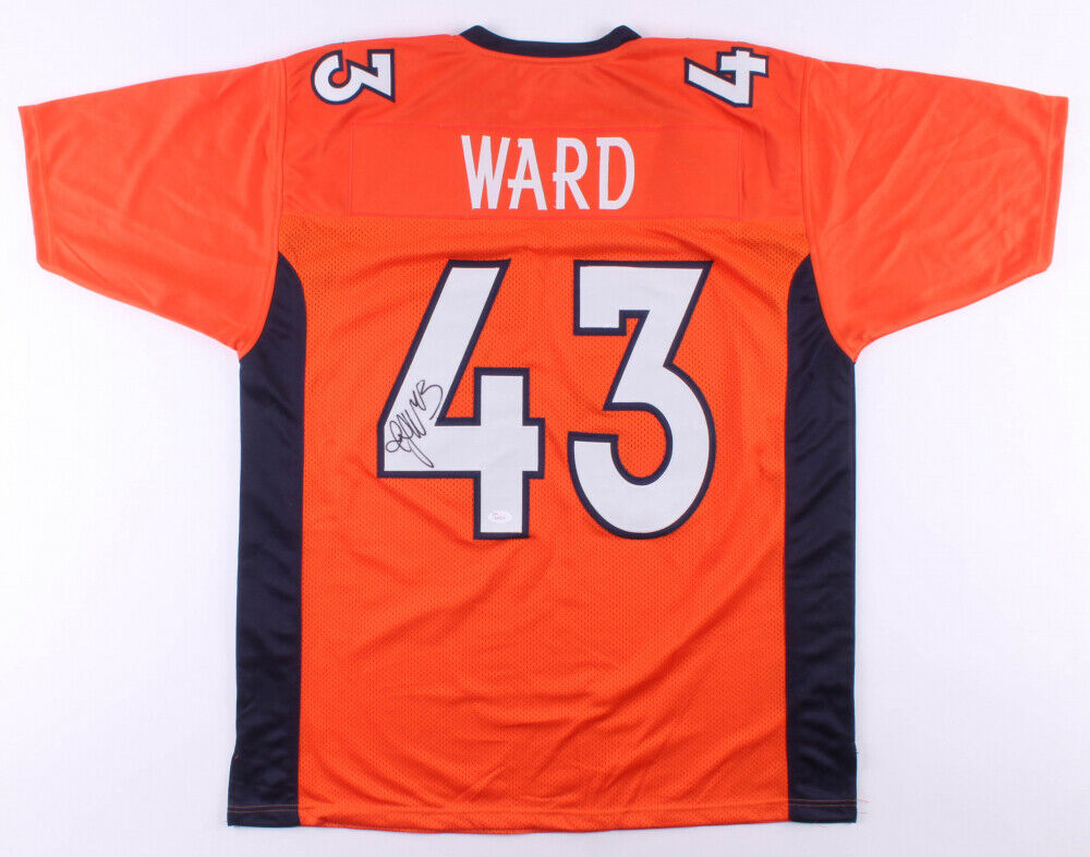 T J Ward Signed Denver Broncos Jersey (JSA COA) Super Bowl 50 Champion/ Def Back