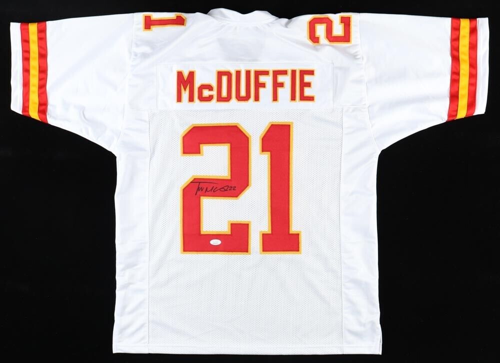 Trent McDuffie Signed Kansas City Chiefs Jersey (JSA COA) 2022 1st Rou –