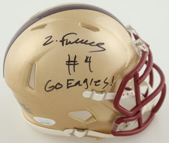 Zay Flowers Signed Boston College Eagles Speed Mini Helmet (JSA COA) Ravens W.R.