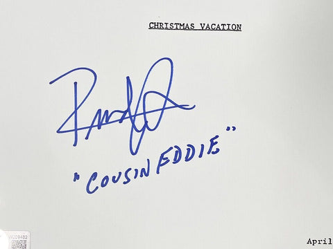 Randy "Cousin Eddie" Quaid Signed National Lampoon's Christmas Vacation Script