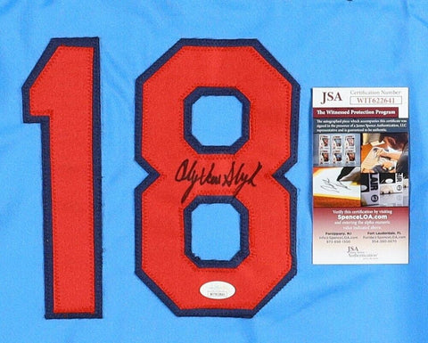Andy Van Slyke Signed St. Louis Cardinals Throwback Jersey (JSA COA) 3×All-Star