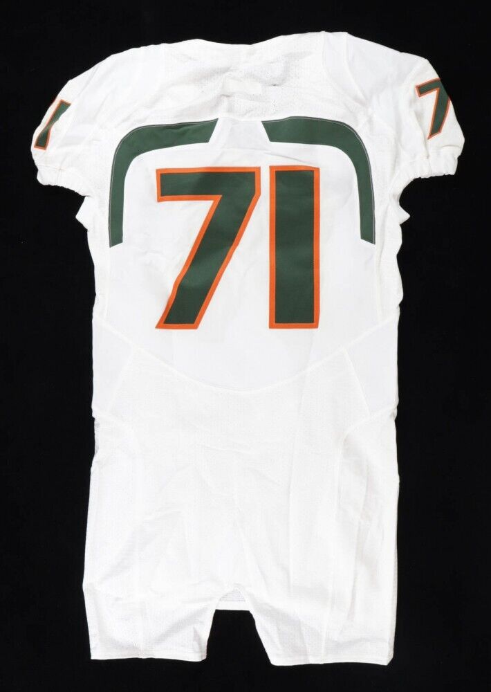 Miami Hurricanes Team Issued Unsigned Nike Size 44 Jersey