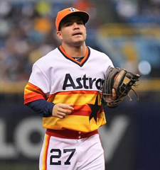 Jose Altuve Signed Houston Astros MLB Style Throwback Jersey (JSA COA)