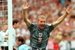 Alan Shearer Signed Umbro England National Team Soccer Jersey (Beckett)