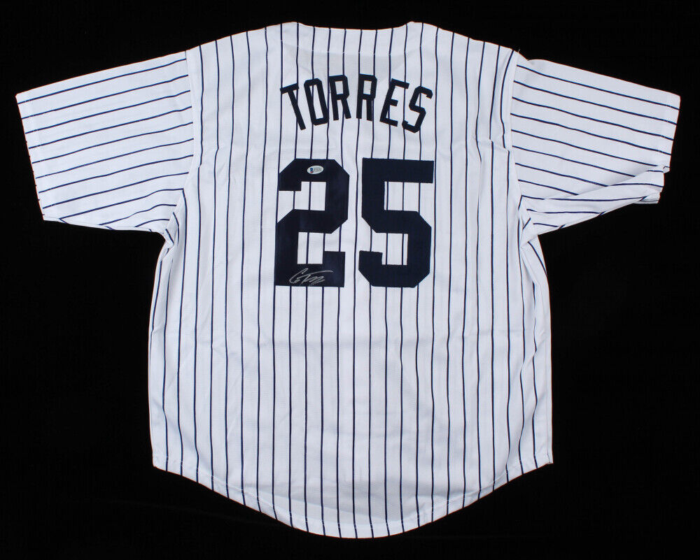 Gleyber Torres Signed New York Yankees Pinstriped Jersey (Beckett COA) –