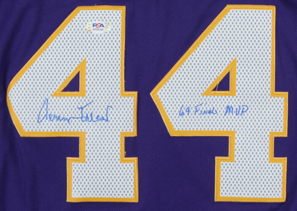 Jerry West Autographed Los Angeles Lakers Jersey with Inscription