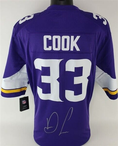 Dalvin Cook Signed Minnesota Vikings Nike NFL Replica Game Jersey (Beckett) R.B.