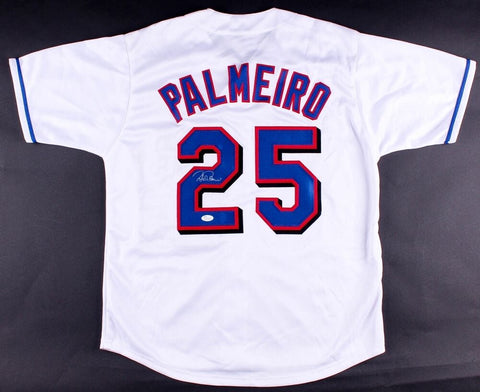 Rafael Palmeiro Signed Texas Rangers Jersey Inscribed 569 HRS/3020 Hit –