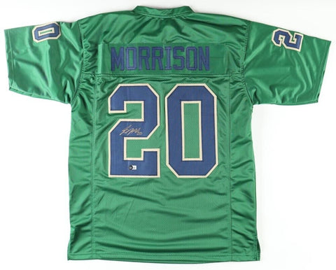 Benjamin Morris Signed Notre Dame Fighting Irish Jersey (Beckett) Sophomore DB