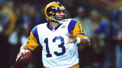 Kurt Warner Signed St. Louis Rams Jersey (JSA COA) Super Bowl XXXIV MVP Q,B.