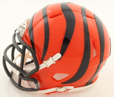 Anthony Munoz Signed Cincinnati Bengals Mini Helmet (Beckett) 1998 NFL HOF / O.T