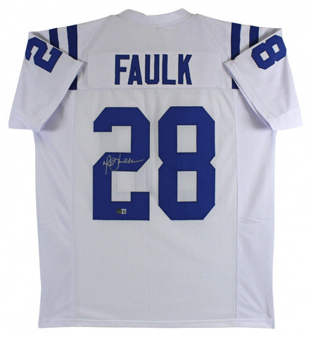 Marshall Faulk Signed Indianapolis Colts Jersey (Beckett Holo) NFL MVP 2000 / RB