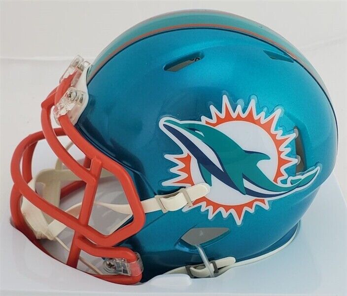 Sam Madison Signed Miami Dolphins Flash Alternate Speed Mini Helmet (JSA COA)