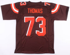 Joe Thomas Signed Cleveland Browns Jersey (Schwartz COA)10xPro Bowl Off. Lineman