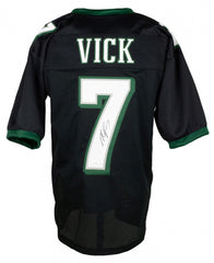 Michael Vick Signed Philly Eagles Black Jersey (JSA COA) 4×Pro Bowl Quarterback