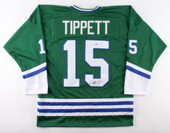 Dave Tippett Signed Hartford Whalers Jersey (Beckett) Playing career 1983–1995