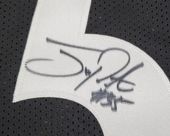 Joey Porter Sr Signed Pittsburgh Steelers Jersey (TSE COA) 4×Pro Bowl Linebacker