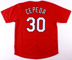 Orlando Cepeda Signed St. Louis Cardinals Red Jersey (JSA COA) 1967 NL MVP / HOF