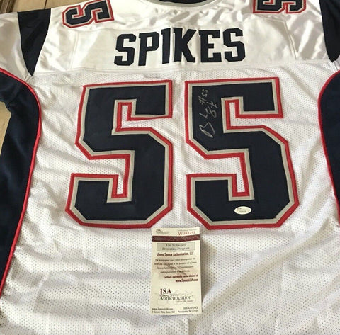 Brandon Spikes Signed Patriots Jersey (JSA COA) New England Linebacker Ex-Gator