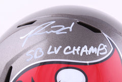 Ronald Jones II Signed Buccaneers Full-Size Helmet "SB LV Champs" (Beckett COA)