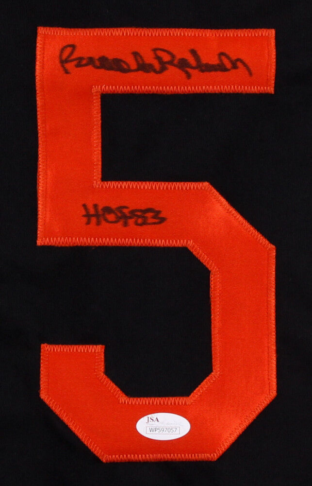 Brooks Robinson Signed Black Orioles Black Jersey Inscribed HOF 83 ( –