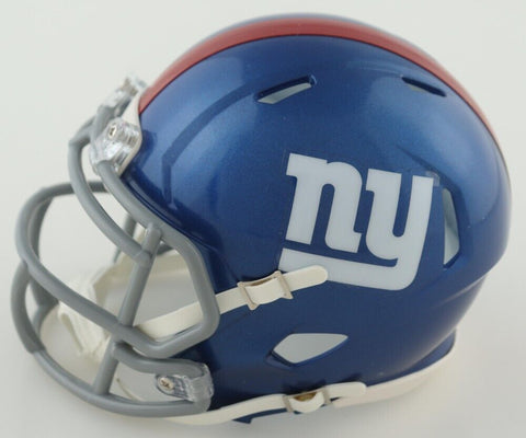 Tommy DeVito Signed New York Giants Mini Helmet (Beckett) Ex-U of Illinois Q.B.