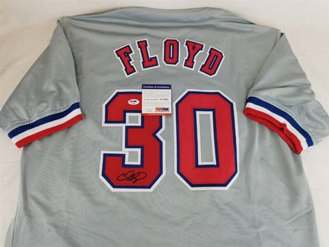 Cliff Floyd Signed Montreal Expos Gray Jersey (PSA COA) 2001 All Star Outfielder