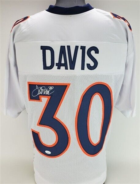 Terrell Davis Signed Denver Broncos Jersey (JSA COA) 2xSuper Bowl