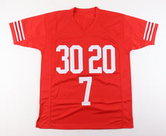 Mike Rozier, Johnny Rodgers, & Eric Crouch Signed Nebraska Heisman Winner Jersey