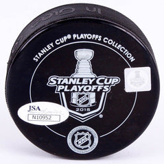Brent Seabrook Signed Blackhawks 2015 Stanley Cup Champs Hockey Puck (JSA COA)