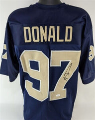 Aaron Donald Signed Pitt Panthers Custom Jersey (JSA COA) Rams Defensive Tackle