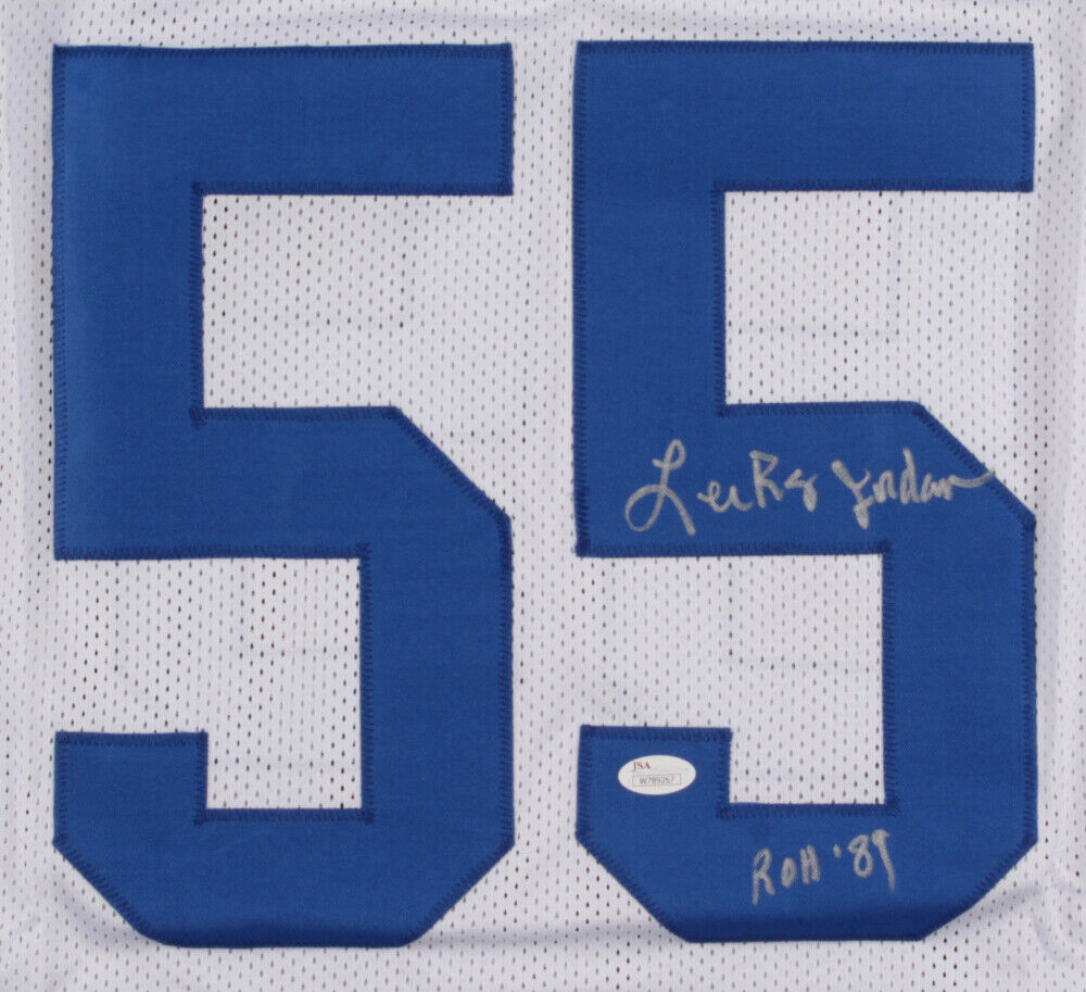 Lee Roy Jordan Signed Dallas Cowboys Throwback Jersey