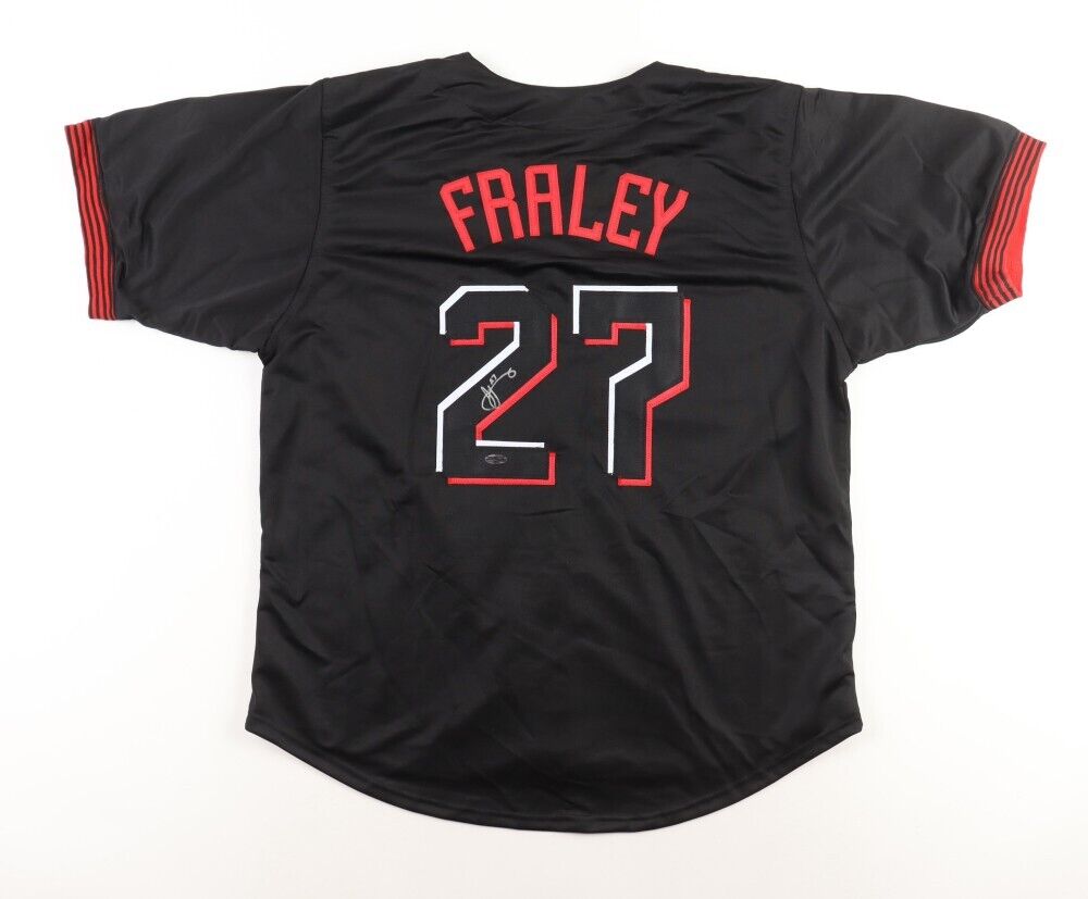 Jake Fraley Signed Cincinnati Reds City Connect Jersey (JSA) 2023 Rookie O.F.