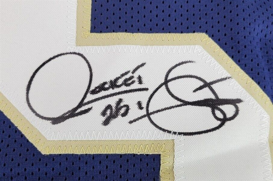 Raghib Rocket Ismail Signed Notre Dame Fighting Irish Green Jersey  (Beckett) W.R