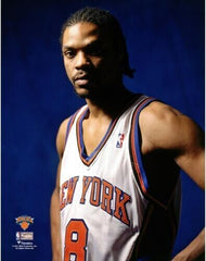 Latrell Sprewell Signed New York Knicks Jersey (Steiner) 4xNBA All Star Forward