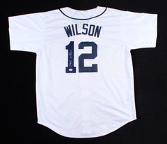 Glenn Wilson Signed Detroit Tigers Jersey (PSA Hologram) 1980 1st Round Draft Pk