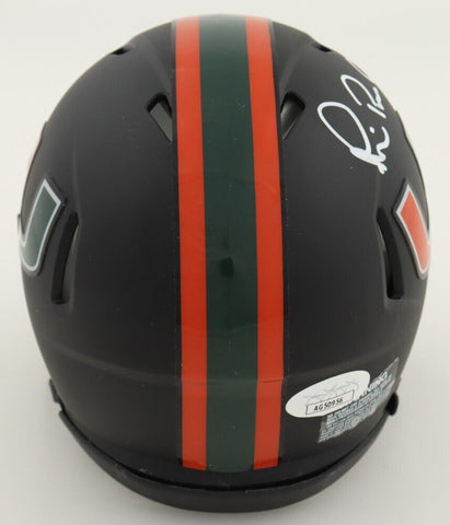 Michael "Playmaker" Irvin Signed Miami Hurricanes Mini Helmet (JSA COA) Cowboys