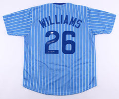 Billy Williams Signed Cubs Jersey Inscribed "H.O.F. 87" (JSA) 1972 Batting Champ