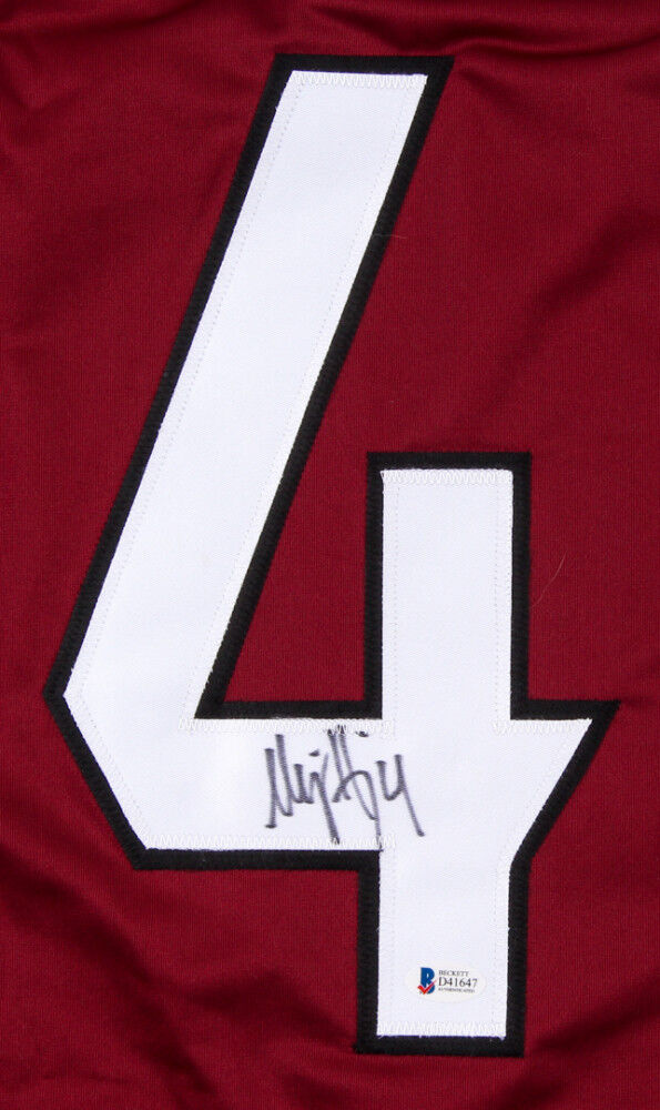 Niklas Hjalmarsson Signed Coyotes Jersey (Beckett COA) 3xStanley Cup Champion